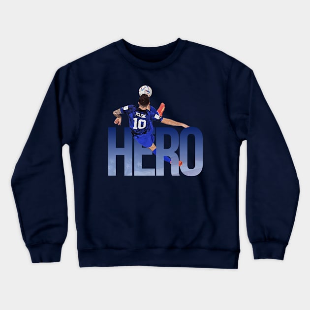 Pulisic World Cup Hero Crewneck Sweatshirt by Super Secret Villain